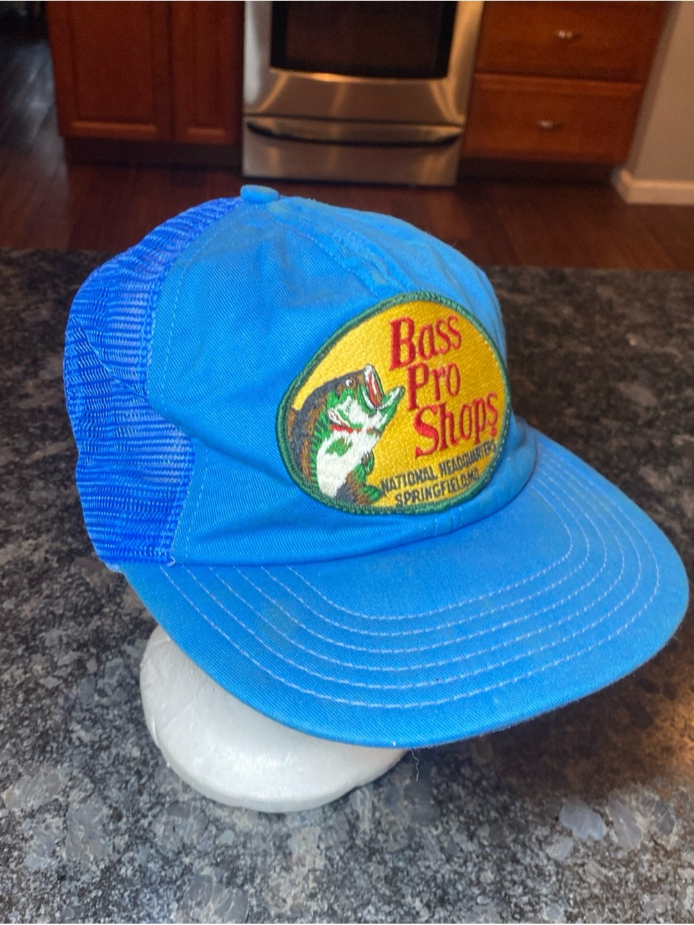 VTG K-Brand BASS PRO SHOPS Trucker Hat Cap Snapback Headquarters MO 70s 80s USA